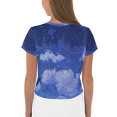 Violin Vistas Vibrance All-Over Print Crop Tee